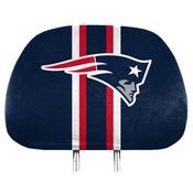 New England Patriots Printed Head Rest Cover Set - 2 Pieces, 62019