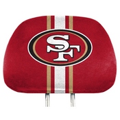 San Francisco 49ers Printed Head Rest Cover Set - 2 Pieces, 62027