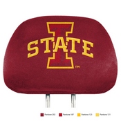 Iowa State Cyclones Printed Head Rest Cover Set - 2 Pieces, 62048