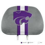Kansas State Wildcats Printed Head Rest Cover Set - 2 Pieces, 62050