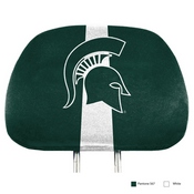 Michigan State Spartans Printed Head Rest Cover Set - 2 Pieces, 62056