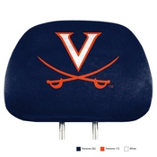 Virginia Cavaliers Printed Head Rest Cover Set - 2 Pieces, 62077