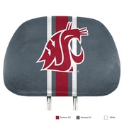 Washington State Cougars Printed Head Rest Cover Set - 2 Pieces, 62079