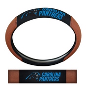 NFL - Carolina Panthers Sports Grip Steering Wheel Cover 14.5 to 15.5 - Primary Logo and Wordmark, 62087