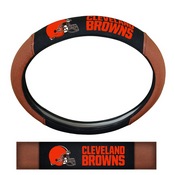 NFL - Cleveland Browns Sports Grip Steering Wheel Cover 14.5 to 15.5 - Primary Logo and Wordmark, 62090