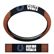 NFL - Indianapolis Colts Sports Grip Steering Wheel Cover 14.5 to 15.5 - Primary Logo and Wordmark, 62095