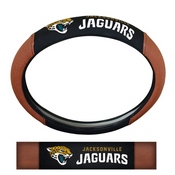 NFL - Jacksonville Jaguars Sports Grip Steering Wheel Cover 14.5 to 15.5 - Primary Logo and Wordmark, 62096