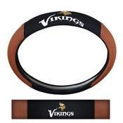 NFL - Minnesota Vikings Sports Grip Steering Wheel Cover 14.5 to 15.5 - Primary Logo and Wordmark, 62099