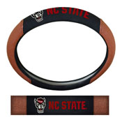 North Carolina State University Sports Grip Steering Wheel Cover 14.5 to 15.5 - Primary Logo and Wordmark, 62136