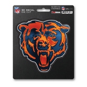 NFL - Chicago Bears 3D Decal 5 x 6.25 - "Bear Head" Logo, 62769