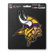 NFL - Minnesota Vikings 3D Decal 5 x 6.25 - "Viking" Logo, 62780