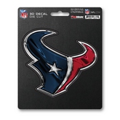 NFL - Houston Texans 3D Decal 5 x 6.25 - "Bull Head" Primary Logo, 62795