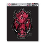 University of Arkansas 3D Decal 5 x 6.25 - "Razorback Head" Logo, 62804
