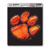 Clemson University 3D Decal 5 x 6.25 - "Paw Print" Logo, 62806
