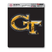 Georgia Tech 3D Decal 5 x 6.25 - "GT" Logo, 62811