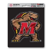 University of Maryland 3D Decal 5 x 6.25 - "M & Turtle" Logo, 62818