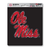 University of Mississippi (Ole Miss) 3D Decal 5 x 6.25 - 