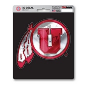 University of Utah 3D Decal 5 x 6.25 - 