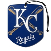 MLB - Kansas City Royals Air Freshener 2-pk 2.75 x 3.5 - "KC Banner" Primary Logo & Wordmark, 63166
