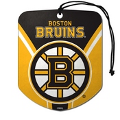 NHL - Boston Bruins Air Freshener 2-pk 2.75 x 3.5 - "Spoked-B" Logo & Wordmark, 63172