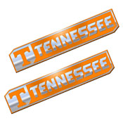 Tennessee Volunteers 2 Piece Heavy Duty Aluminum Embossed Truck Emblem Set, 63176