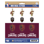 NBA - Cleveland Cavaliers Mini Decal 12-pk 5 x 6.25, 63203