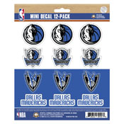NBA - Dallas Mavericks Mini Decal 12-pk 5 x 6.25, 63207
