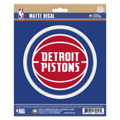 NBA - Detroit Pistons Matte Decal 5 x 6.25, 63217