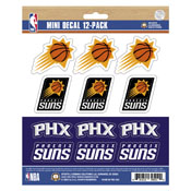 NBA - Phoenix Suns Mini Decal 12-pk 5 x 6.25, 63266