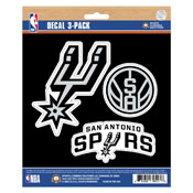 NBA - San Antonio Spurs Decal 3-pk 5 x 6.25, 63277