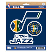 NBA - Utah Jazz Decal 3-pk 5 x 6.25, 63285