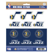 NBA - Utah Jazz Mini Decal 12-pk 5 x 6.25, 63286
