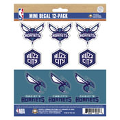 NBA - Charlotte Hornets Mini Decal 12-pk 5 x 6.25, 63294