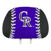Colorado Rockies Printed Head Rest Cover Set - 2 Pieces, 63333