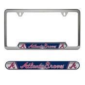 Atlanta Braves Braves Embossed License Plate Frame, 6.25in x 12.25in, 63371