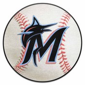 MLB - Miami Marlins Baseball Mat 27" diameter, 6436