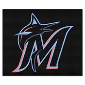 MLB - Miami Marlins Tailgater Rug 5'x6', 6440