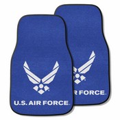 Air Force 2-piece Carpeted Car Mats 17"x27", 6553