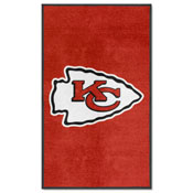 Kansas City Chiefs High-Traffic Mat with Durable Rubber Backing, AGS-6714