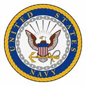 Navy Round Rug 44" diameter, 6749