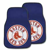 MLB - Boston Red Sox 2-piece Carpeted Car Mats 17" x 27", 6793