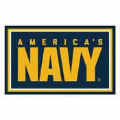 U.S. Navy 4ft. x 6ft. Plush Area Rug, 7190