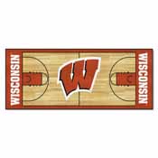 Wisconsin Basketball Court Runner 30"x72", 8176