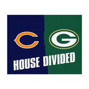 NFL - Chicago Bears/Green Bay Packers House Divided Rugs 33.75"x42.5", 8461