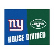NFL - New York Giants/New York Jets House Divided Rugs 33.75"x42.5", 8463