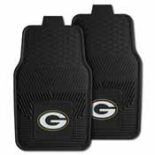 NFL - Green Bay Packers Heavy Duty 2-Piece Vinyl Car Mats 17"x27", 8756