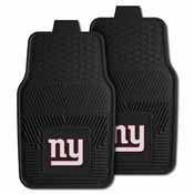 NFL - New York Giants Heavy Duty 2-Piece Vinyl Car Mats 17"x27", 8772