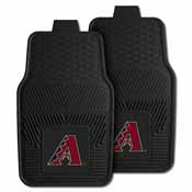 MLB - Arizona Diamondbacks Heavy Duty 2-Piece Vinyl Car Mats 17"x27", 8830