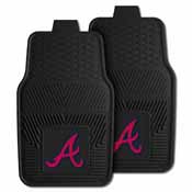 MLB - Atlanta Braves Heavy Duty 2-Piece Vinyl Car Mats 17"x27", 8831