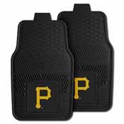 MLB - Pittsburgh Pirates Heavy Duty 2-Piece Vinyl Car Mats 17"x27", 8846
